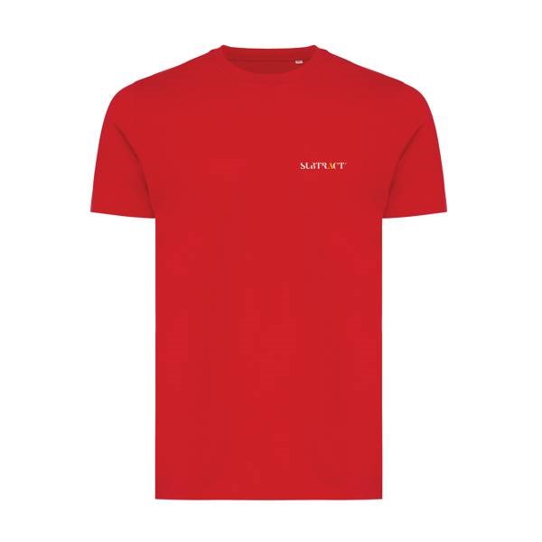 Obrázky: Unisex tričko Bryce, rec.bavlna, červené L, Obrázok 3