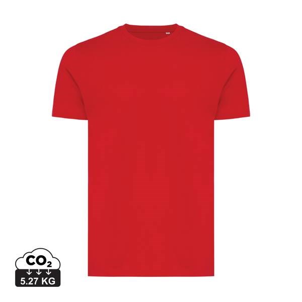 Obrázky: Unisex tričko Bryce, rec.bavlna, červené XL, Obrázok 4