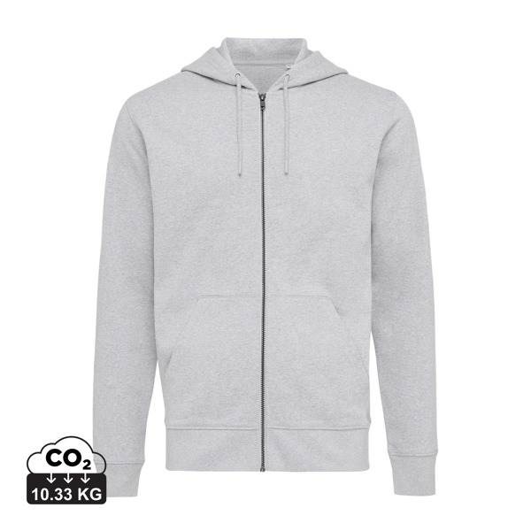 Obrázky: Mikina Abisko,kapucňa na zips,rec.bavlna, šedá 5XL, Obrázok 5
