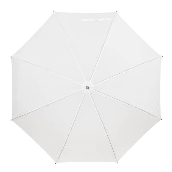 Obrázky: Biely automatický dáždnik so zahnutou rukoväťou, Obrázok 3