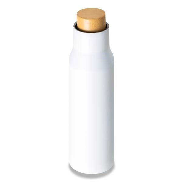 Obrázky: Biela termoska 500 ml z nerez ocele