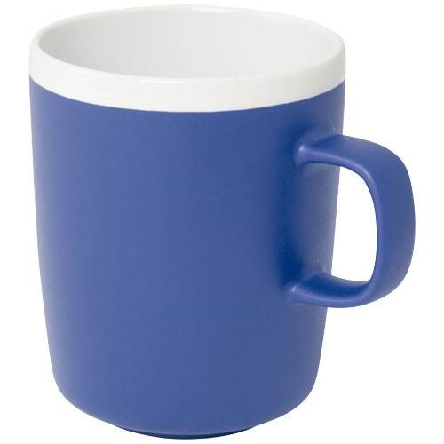 Obrázky: Kráľ. modrý keramický hrnček 310ml, biely okraj