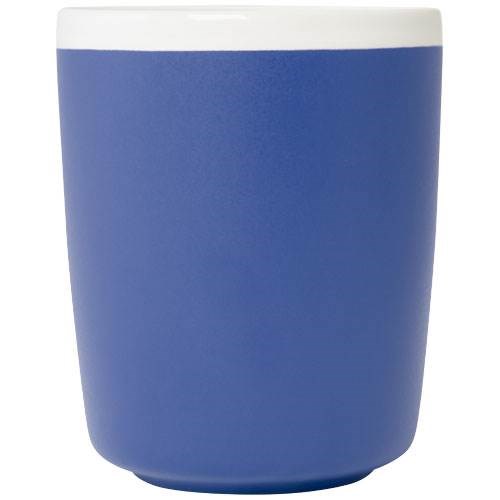 Obrázky: Kráľ. modrý keramický hrnček 310ml, biely okraj, Obrázok 2
