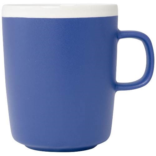Obrázky: Kráľ. modrý keramický hrnček 310ml, biely okraj, Obrázok 5