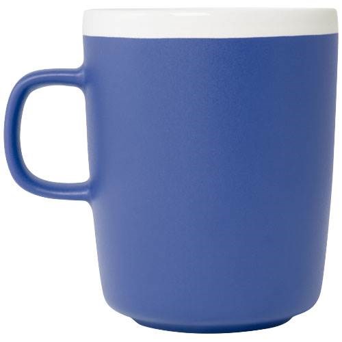Obrázky: Kráľ. modrý keramický hrnček 310ml, biely okraj, Obrázok 6