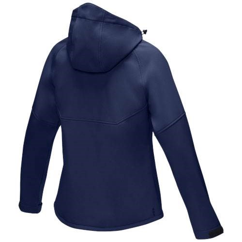 Obrázky: Dámska nám. modrá softshellová  rec. bunda, L, Obrázok 3