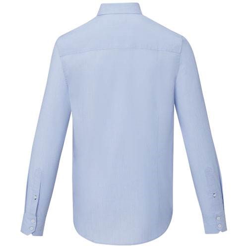 Obrázky: Sv. modrá pánska košeľa, dl.rukáv-certif. GOTS, XS, Obrázok 2