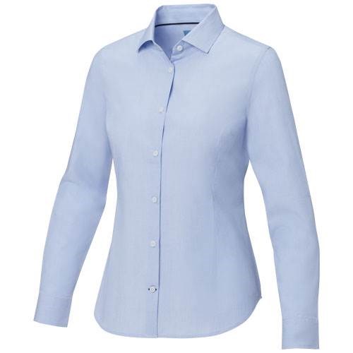 Obrázky: Sv. modrá dámska košeľa, dl.rukáv-certif. GOTS, XL