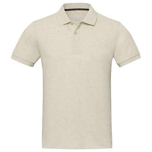 Obrázky: Béžová unisex recyklovaná polokošeľa 200g, XL, Obrázok 5