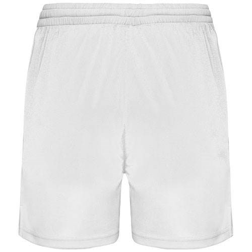 Obrázky: Unisex športové šortky zo 100% PES, biele XXL, Obrázok 2