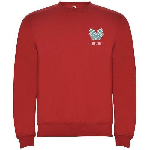 Obrázky: Unisex mikina Clasica 280, červená XXL, Obrázok 3