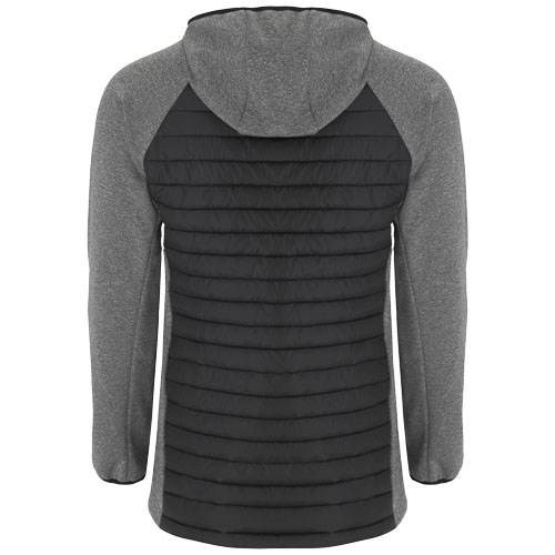 Obrázky: Minsk unisex hybrid.zateplená bunda čierna/šedá L, Obrázok 2