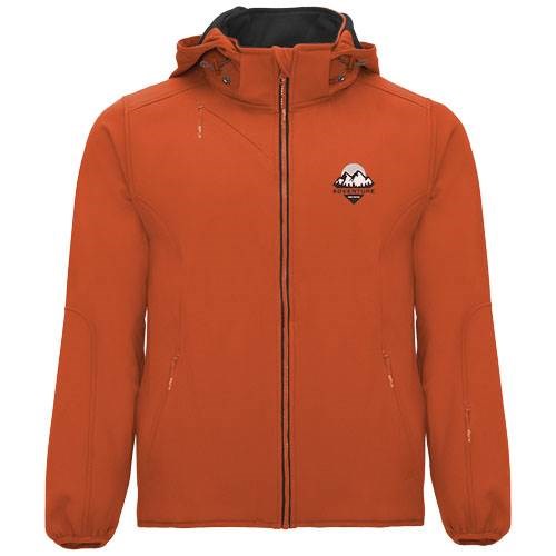 Obrázky: Oranžová unisex softshellová bunda Siberia XXL, Obrázok 3