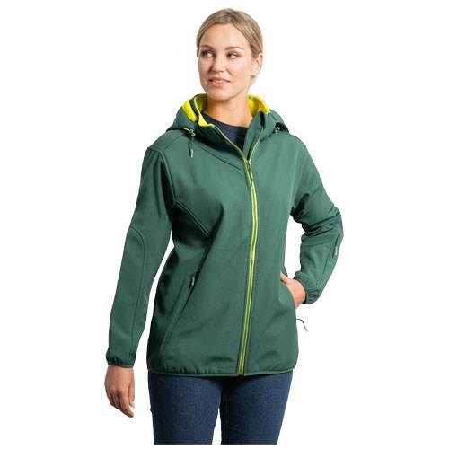 Obrázky: Oranžová unisex softshellová bunda Siberia L, Obrázok 4