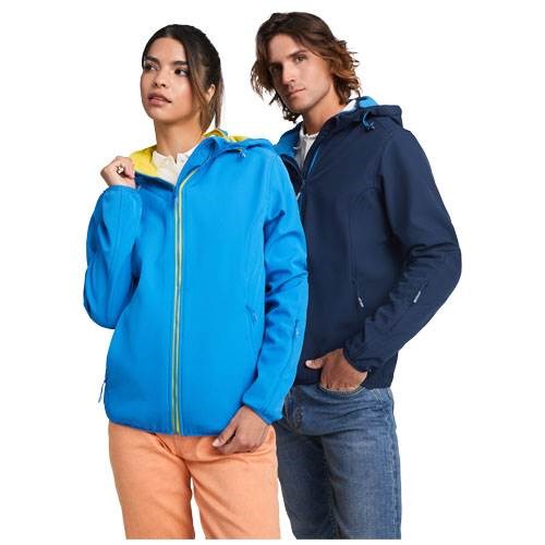 Obrázky: Oranžová unisex softshellová bunda Siberia L, Obrázok 5