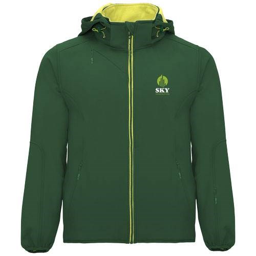 Obrázky: Zelená unisex softshellová bunda Siberia XL, Obrázok 3