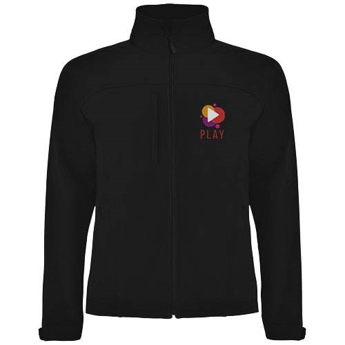 Obrázky: Čierna unisex softshellová bunda Rudolph XXXL, Obrázok 3
