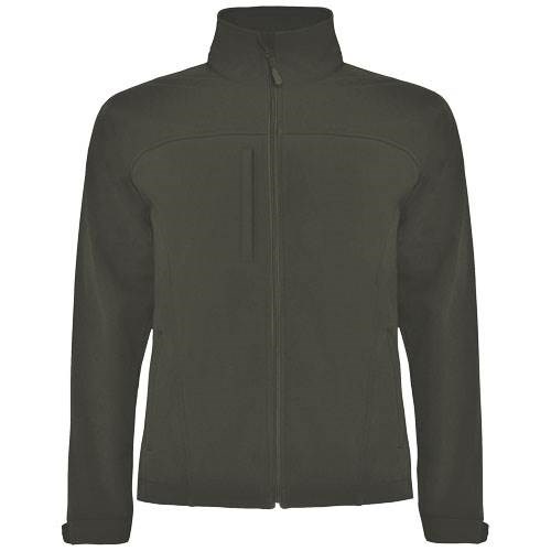 Obrázky: Zelená unisex softshellová bunda Rudolph XXXL