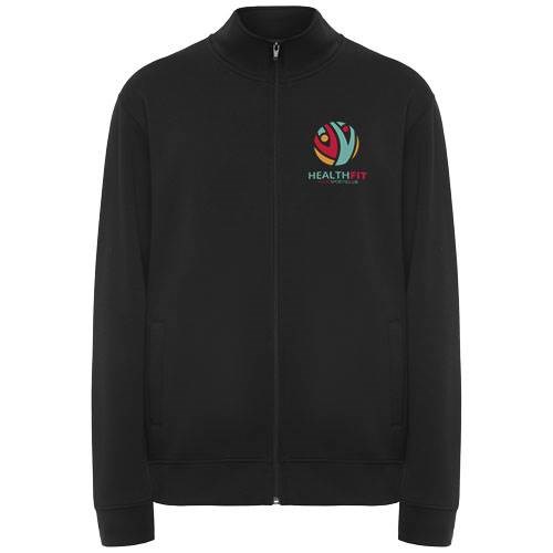 Obrázky: Čierna unisex celorozopínacia mikina Ulan XXXL, Obrázok 3