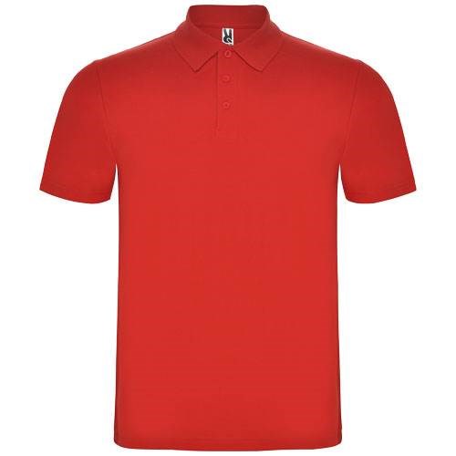Obrázky: Červená unisex polokošeľa Austral L