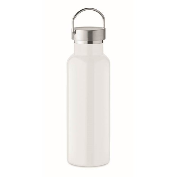 Obrázky: Biela nerez termoska s dvojitou stenou 500 ml, Obrázok 2