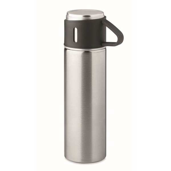 Obrázky: Mat.striebor.nerez.termoska 420ml s hrnčekom 150ml