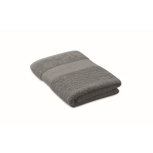 Obrázky: Šedý uterák z bio bavlny 50x30 cm 360g/m2