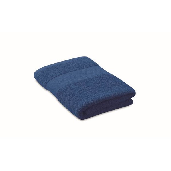 Obrázky: Kráľ. modrý uterák z bio bavlny 50x30 cm 360g/m2
