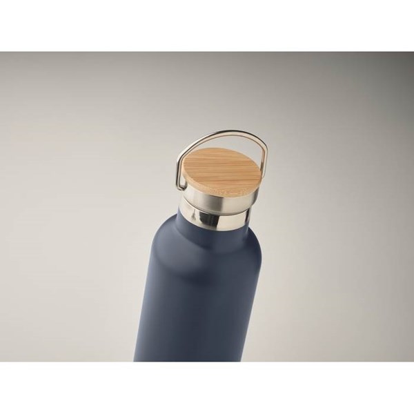 Obrázky: Dvojstenná fľaša 750ml, modrá, Obrázok 3