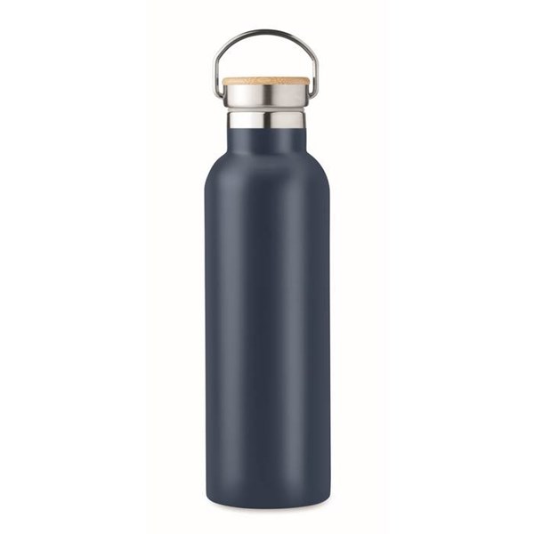 Obrázky: Dvojstenná fľaša 750ml, modrá, Obrázok 4