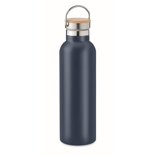 Obrázky: Dvojstenná fľaša 750ml, modrá, Obrázok 5