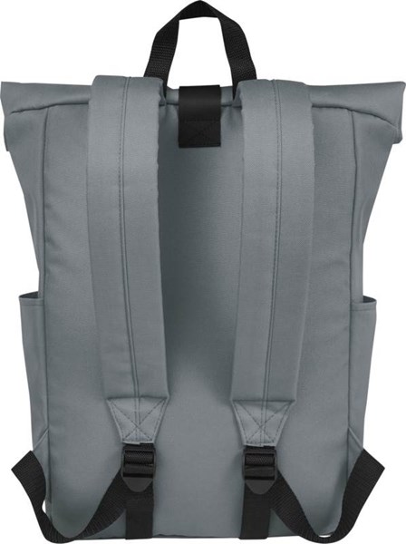 Obrázky: Šedý GRS RPET vodoodolný ruksak 18 l, Obrázok 2