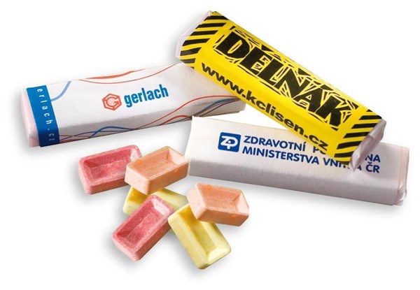 Obrázky: Reklamný ovocný komprimát-tehlička 7,5 g, od 540 ks