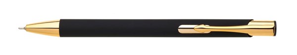 Obrázky: Čierne hliník.gulič. pero BORA SOFT s hrotom 0,5mm, Obrázok 3