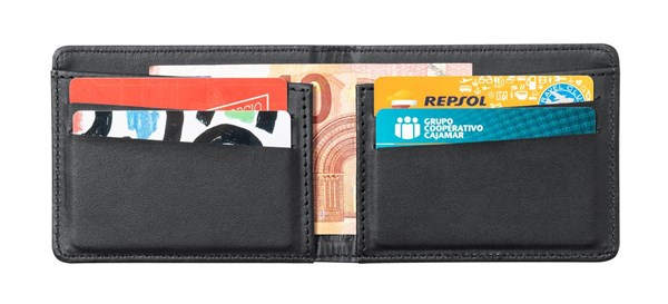 Obrázky: Čierna polyesterová peňaženka s RFID ochranou, Obrázok 5