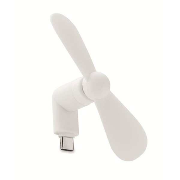 Obrázky: Prenos.ventilátor USB-C pre intel.telefóny, biela