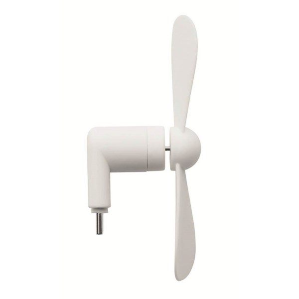 Obrázky: Prenos.ventilátor USB-C pre intel.telefóny, biela, Obrázok 2