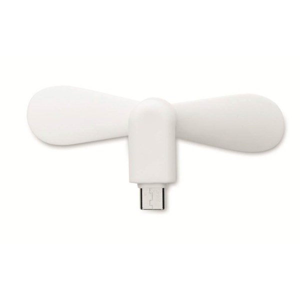 Obrázky: Prenos.ventilátor USB-C pre intel.telefóny, biela, Obrázok 4