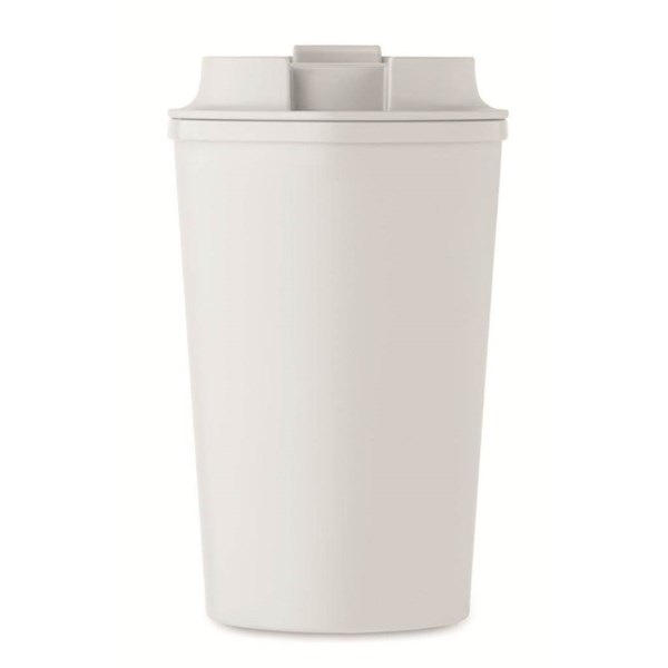 Obrázky: Biely kelímok zo 100% PLA kukurice, 350ml, Obrázok 5