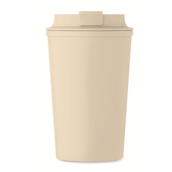 Obrázky: Béžový kelímok zo 100% PLA kukurice, 350ml, Obrázok 4