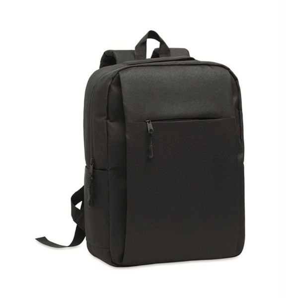 Obrázky: Čierny ruksak z 600D RPET PES na 15" notebook