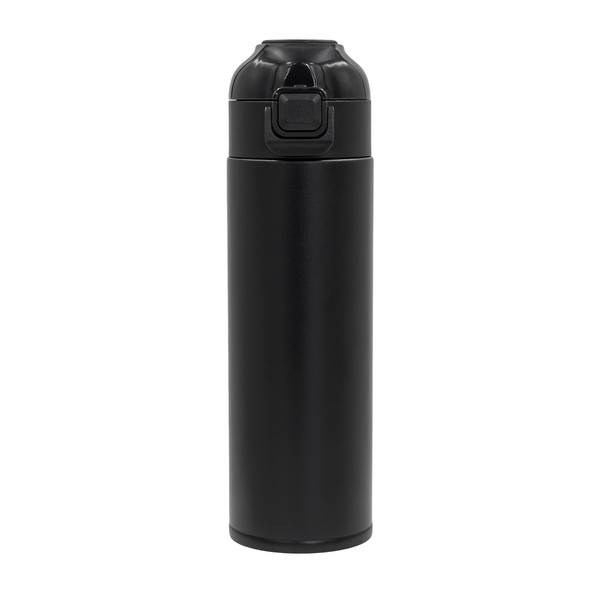 Obrázky: Nerezový čierny termohrnček 500 ml s otv.tlačidlom, Obrázok 4