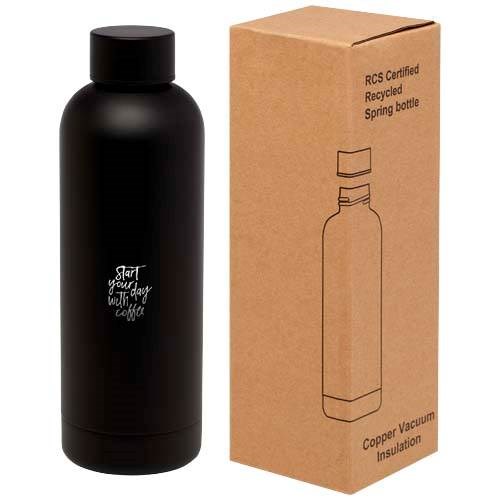 Obrázky: 500ml RCS medená vákuovo izol. fľaša, čierna, Obrázok 5