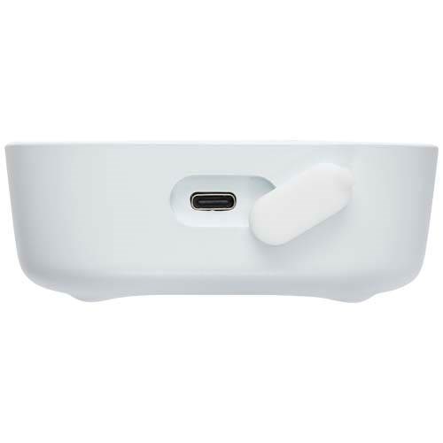 Obrázky: Biely mini 3W Bluetooth® reproduktor z rec. plastu, Obrázok 4