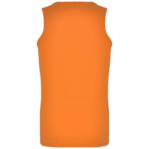 Obrázky: Andre 140 pán. tričko bez rukávov fluor.oranžové M, Obrázok 2