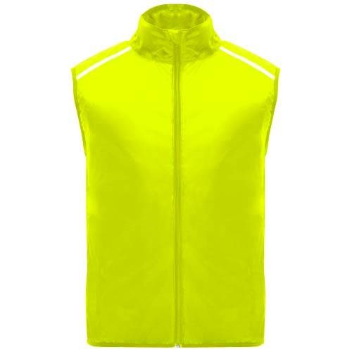 Obrázky: Jannu unisex ľahká bežecká vesta fluor.žltá XS