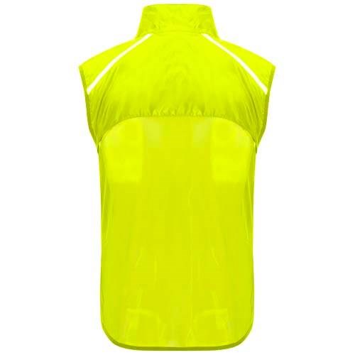 Obrázky: Jannu unisex ľahká bežecká vesta fluor.žltá S, Obrázok 2