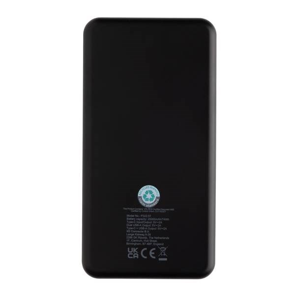 Obrázky: Powerbanka 20000mAh s USB C z RCS recykl. plastu, Obrázok 3