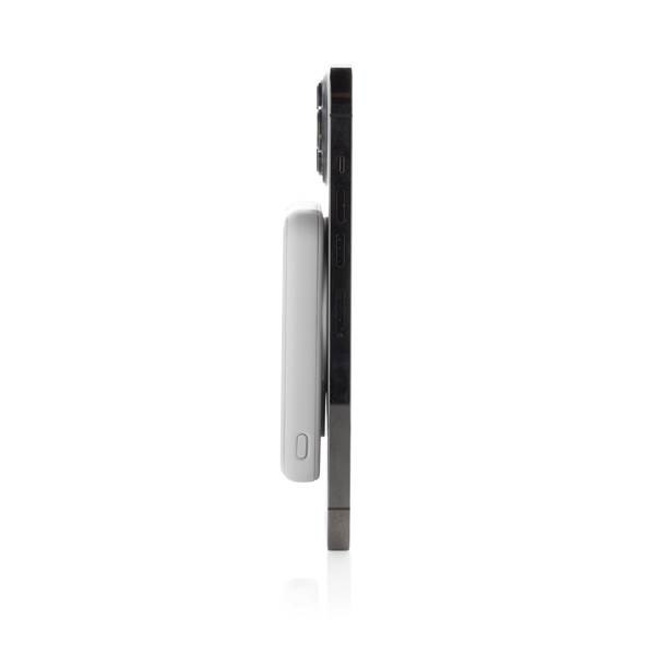 Obrázky: Bezdrôtová magnetická powerbanka 5000mAh 5W, biela, Obrázok 5