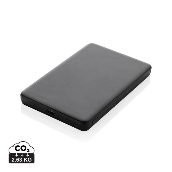 Obrázky: Bezdrôtová magnet. powerbanka 5000mAh 5W,čierna, Obrázok 12